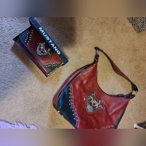 FORD MUSTANG 45TH ANNIVERSARY PURSE & WALLET SET